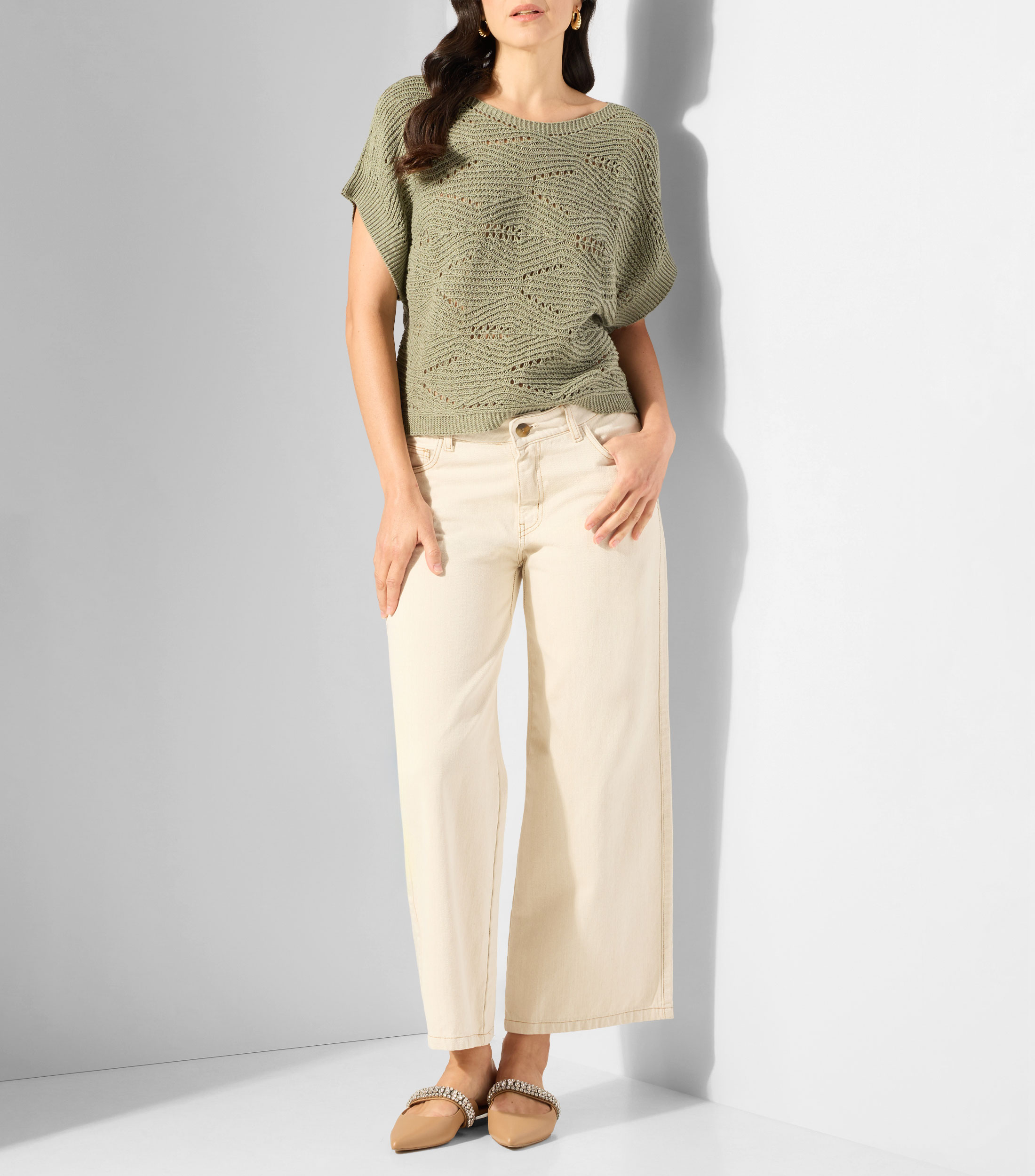 Suéter cuello barco Mujer